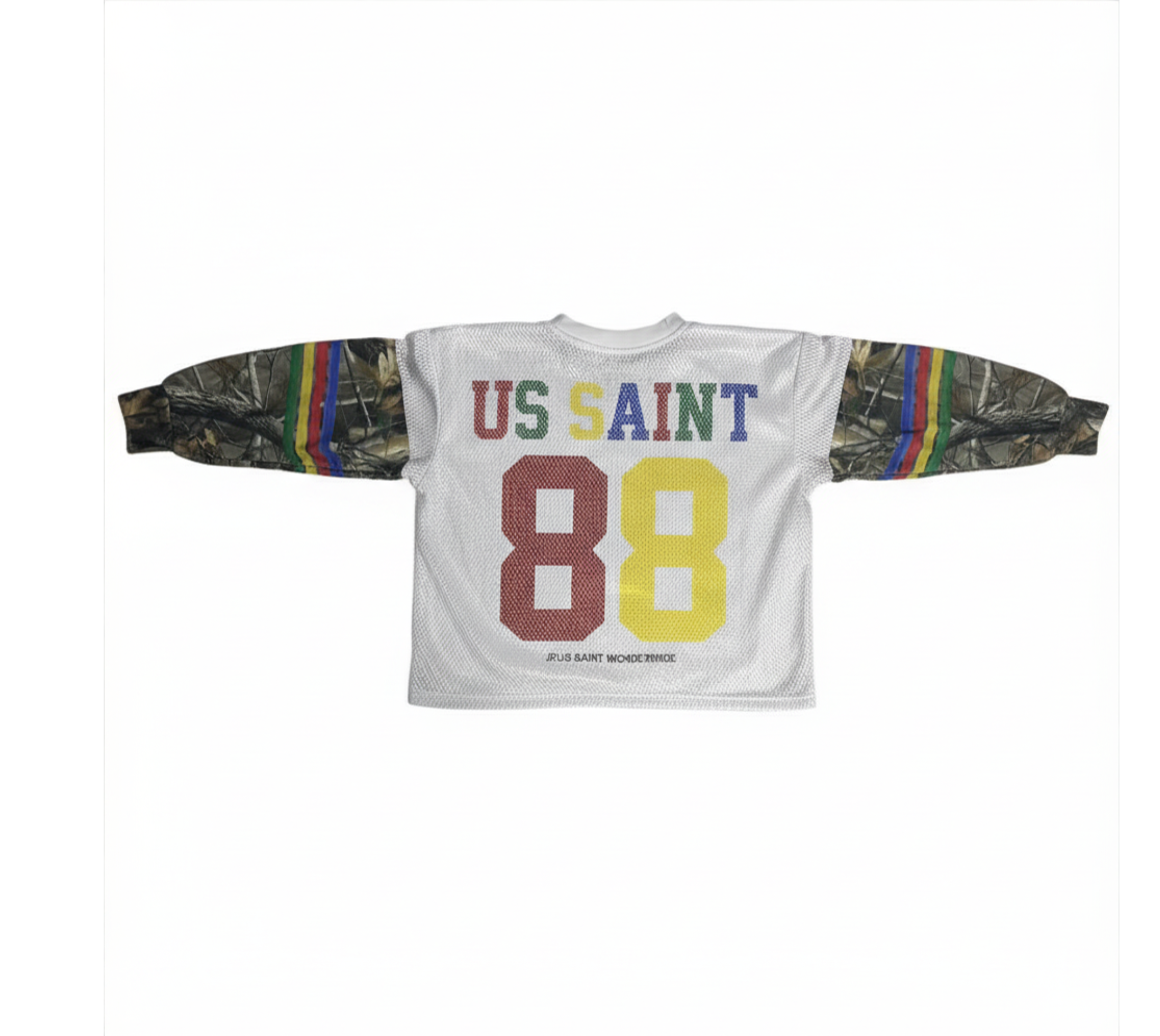 “Runners Club” SMOKECAMO OFFWHITE THERMAL LONG SLEEVE SHIRT