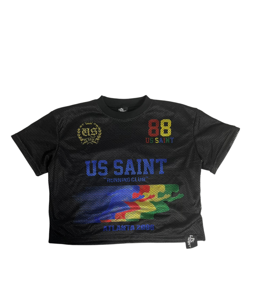 “Runners Club” BLACKOUT THERMAL LONG SLEEVE ZIPPER SHIRT